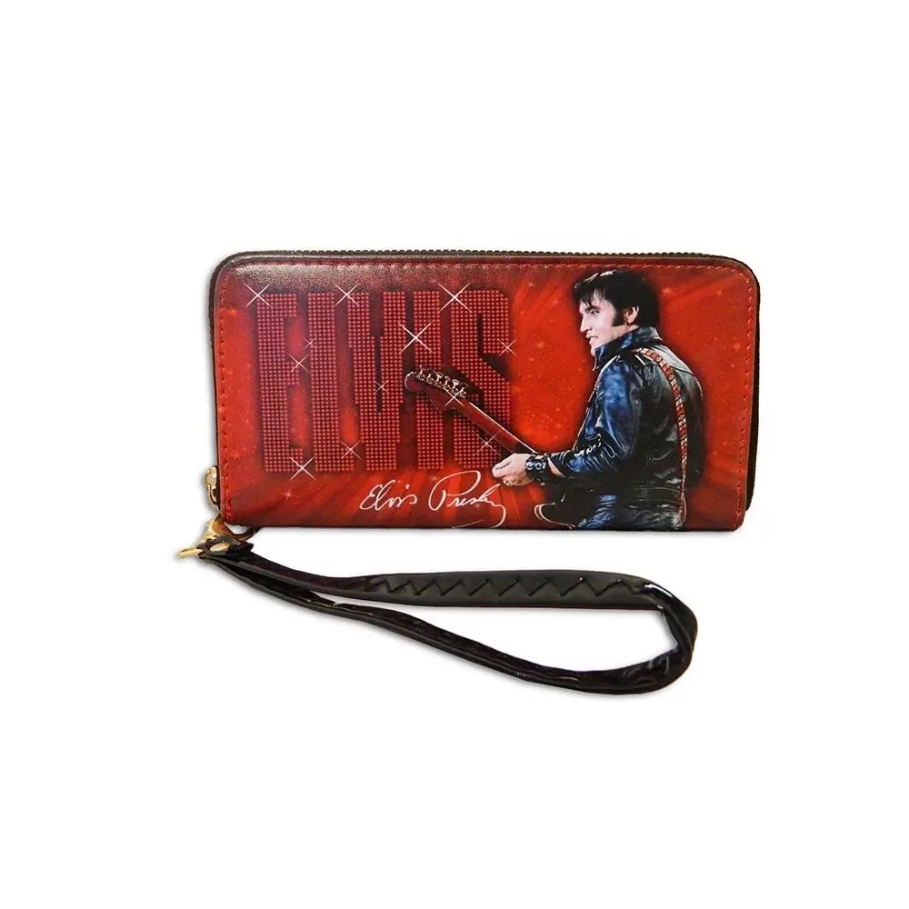 Red black Elvis Presley wallet
